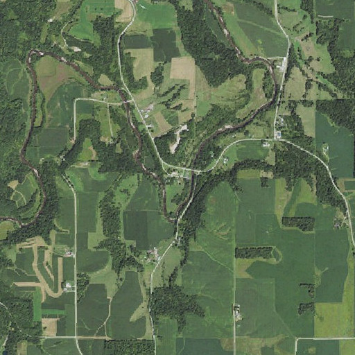 Aerial imagery of Douglass, IA