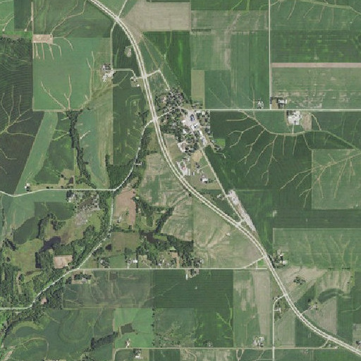 Aerial imagery of Otley, IA