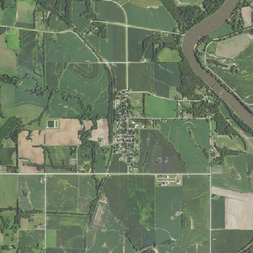 Aerial imagery of Tracy, IA