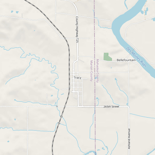 OpenStreetMap map of Tracy, IA