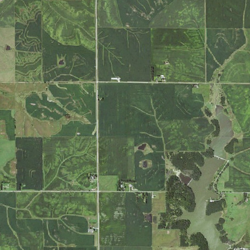Aerial imagery of Spaulding, IA