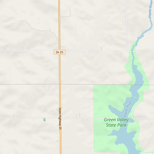OpenStreetMap map of Spaulding, IA