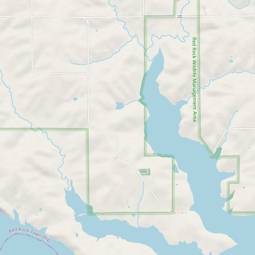 OpenStreetMap map of Dunreath, IA