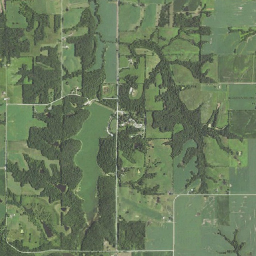 Aerial imagery of Monroe County Comservation Area, IA