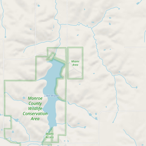 OpenStreetMap map of Monroe County Comservation Area, IA