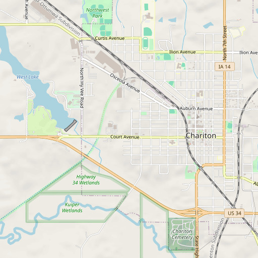 OpenStreetMap map of Lucas County Museum, IA