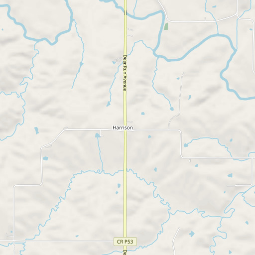 OpenStreetMap map of Webster Townhall, IA