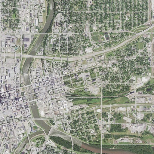 Aerial imagery of Iowa State Capitol, IA