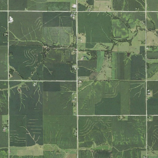 Aerial imagery of Penn Townhall, IA