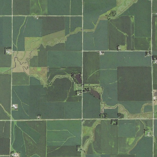 Aerial imagery of Larson Lake, IA