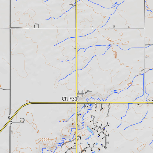 OpenTopoMap map of School Number 3, IA
