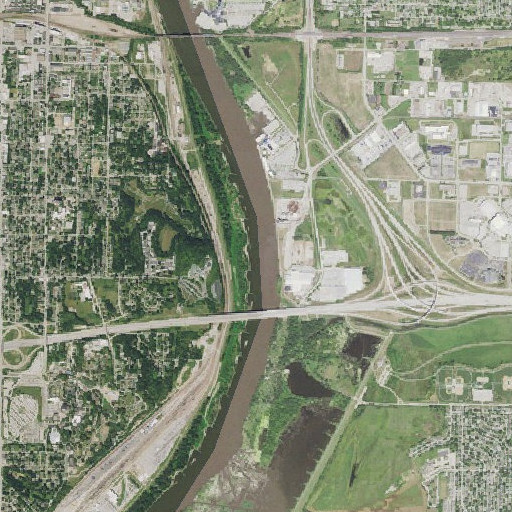 Aerial imagery of Omaha Bend, IA