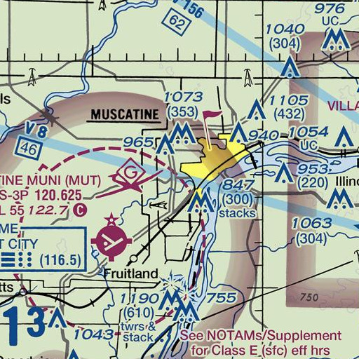 FAA VFR chart of Taylor Park, IA