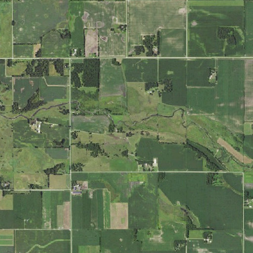 Aerial imagery of Worth County, IA