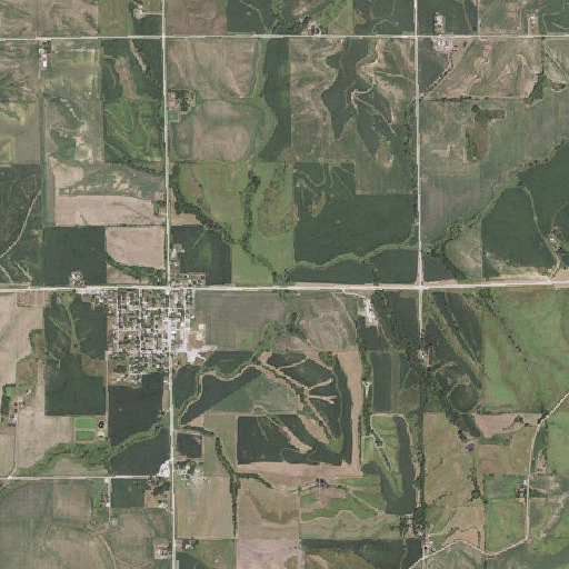 Aerial imagery of Bull Run, IA
