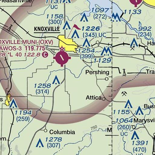 FAA VFR chart of Wolf Run, IA