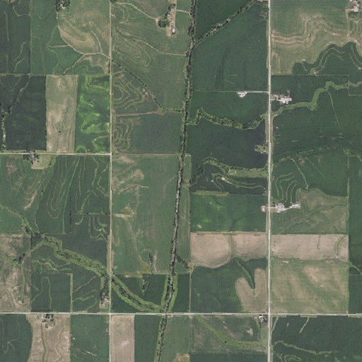 Aerial imagery of Squaw Creek, IA