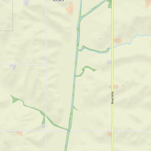 OpenStreetMap map of Squaw Creek, IA