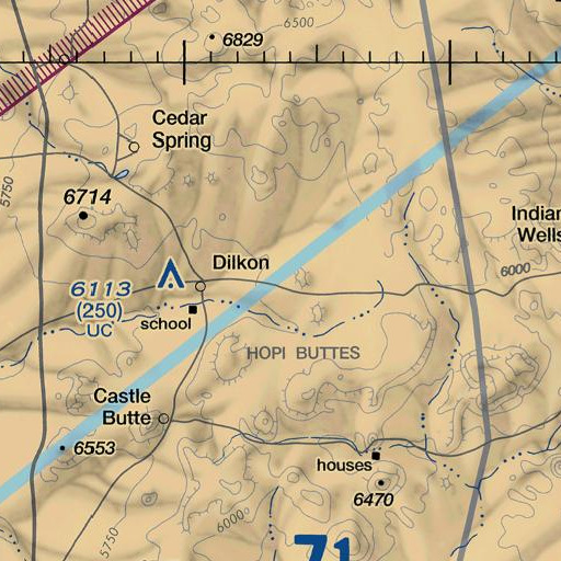 FAA VFR chart of Flat Butte, AZ