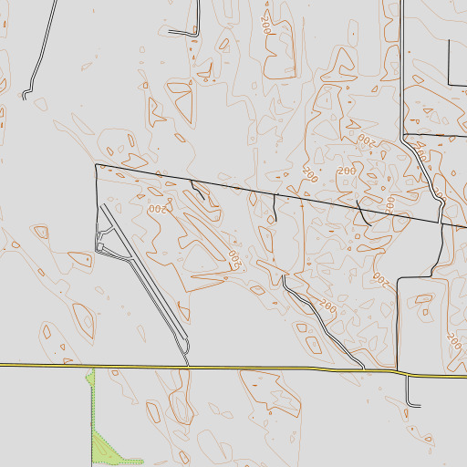 OpenTopoMap map of Big Slash, AR