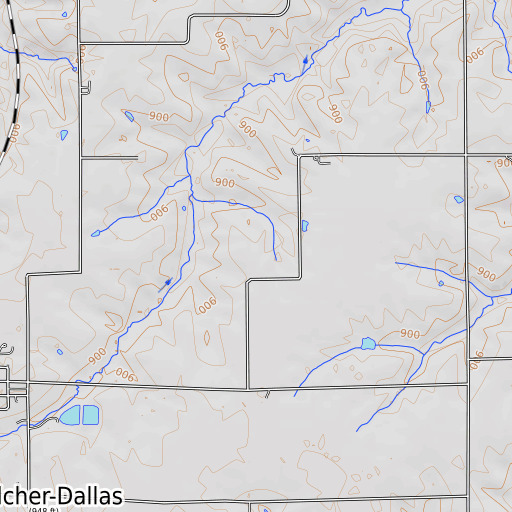 OpenTopoMap map of Star, IA