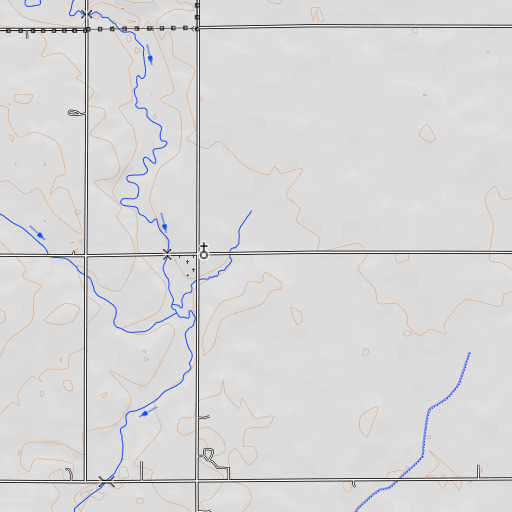 OpenTopoMap map of Brough, IA