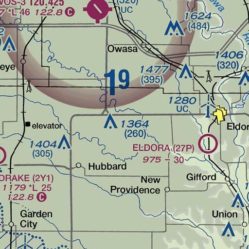 FAA VFR chart of Point Pleasant, IA
