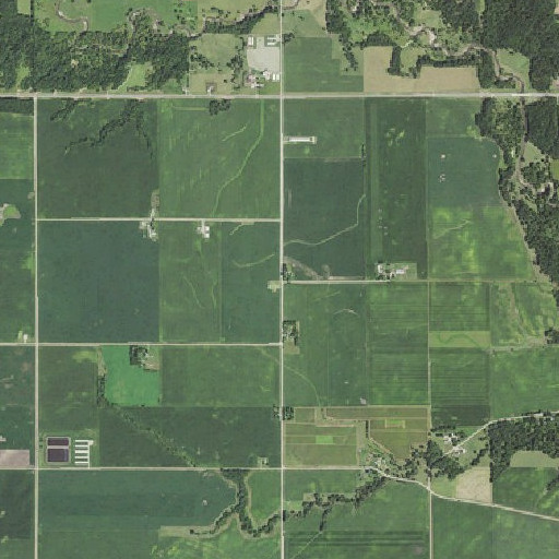 Aerial imagery of Point Pleasant, IA