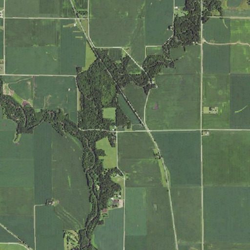 Aerial imagery of Thrall, IA