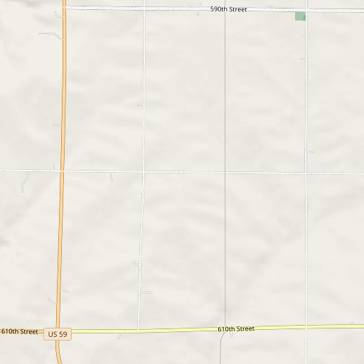 OpenStreetMap map of DeLeon (historical), IA