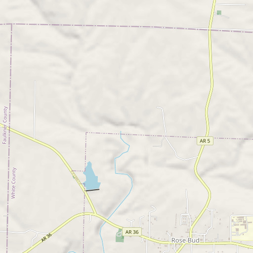 OpenStreetMap map of Blakey Branch, AR