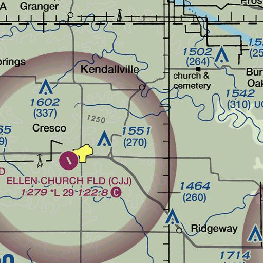 FAA VFR chart of Morgan, IA