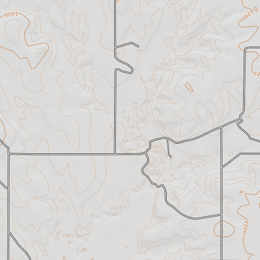 OpenTopoMap map of Spring Creek, OK