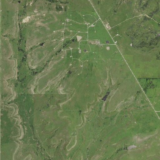 Aerial imagery of McCoy Ranch, KS