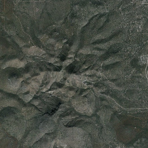 Aerial imagery of Mount Floyd, AZ