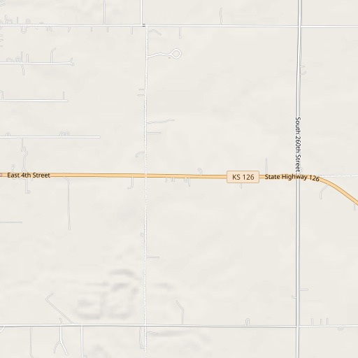 OpenStreetMap map of Rowe School (historical), KS