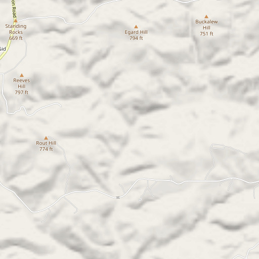 OpenStreetMap map of Brown Creek, AR