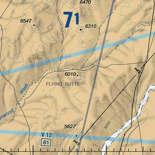 FAA VFR chart of Flying Butte, AZ