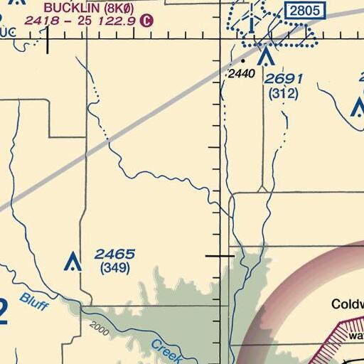 FAA VFR chart of Turkey Creek, KS