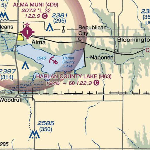 FAA VFR chart of Patterson Creek, NE