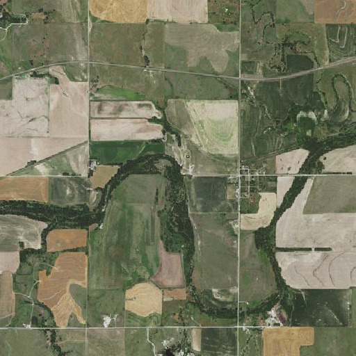 Aerial imagery of Sand Creek, KS