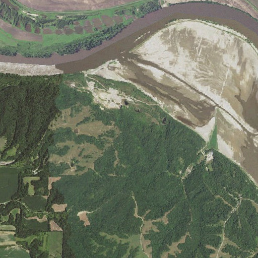 Aerial imagery of Lookout Mountain, KS