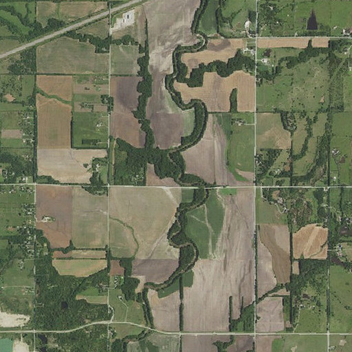 Aerial imagery of Badger Creek, KS