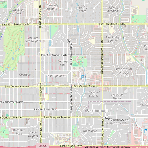 OpenStreetMap map of Murdock School, KS