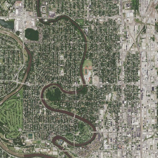Aerial imagery of Minisa Park, KS