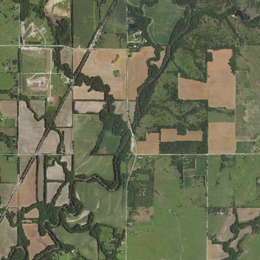 Aerial imagery of Sutton Creek, KS
