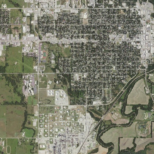 Aerial imagery of Skelly Elementary School, KS