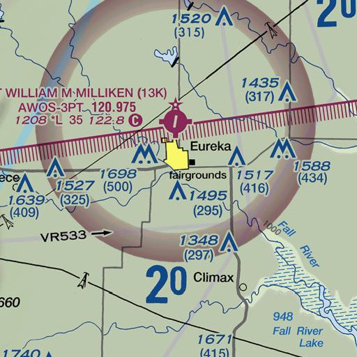 FAA VFR chart of Spring Creek, KS
