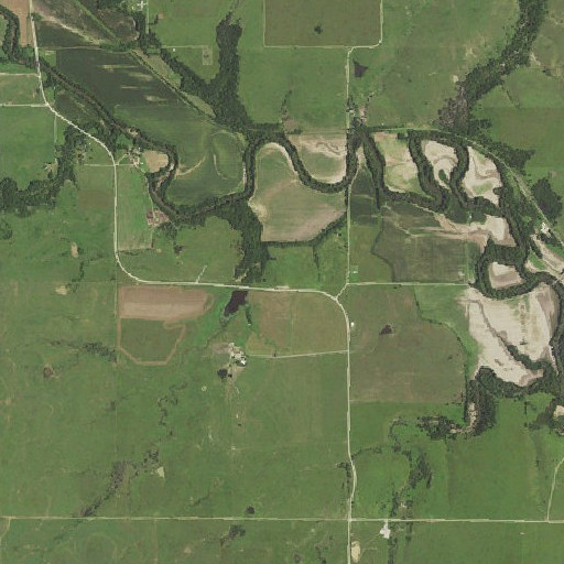 Aerial imagery of Rocky Mound, KS