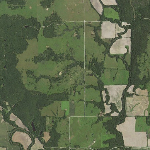 Aerial imagery of Round Top, KS